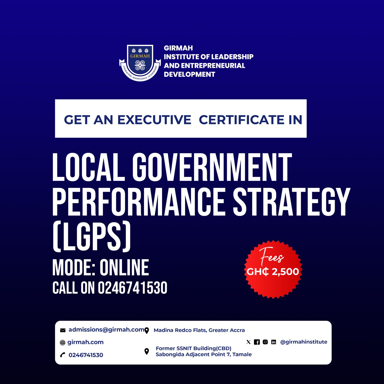 Local Government Performance Program